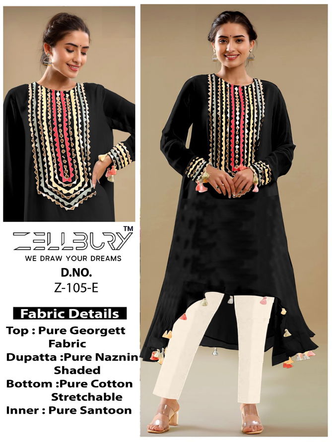 Zellbury Fancy Ethnic Wear Wholesale Readymade Designer Suits Catalog